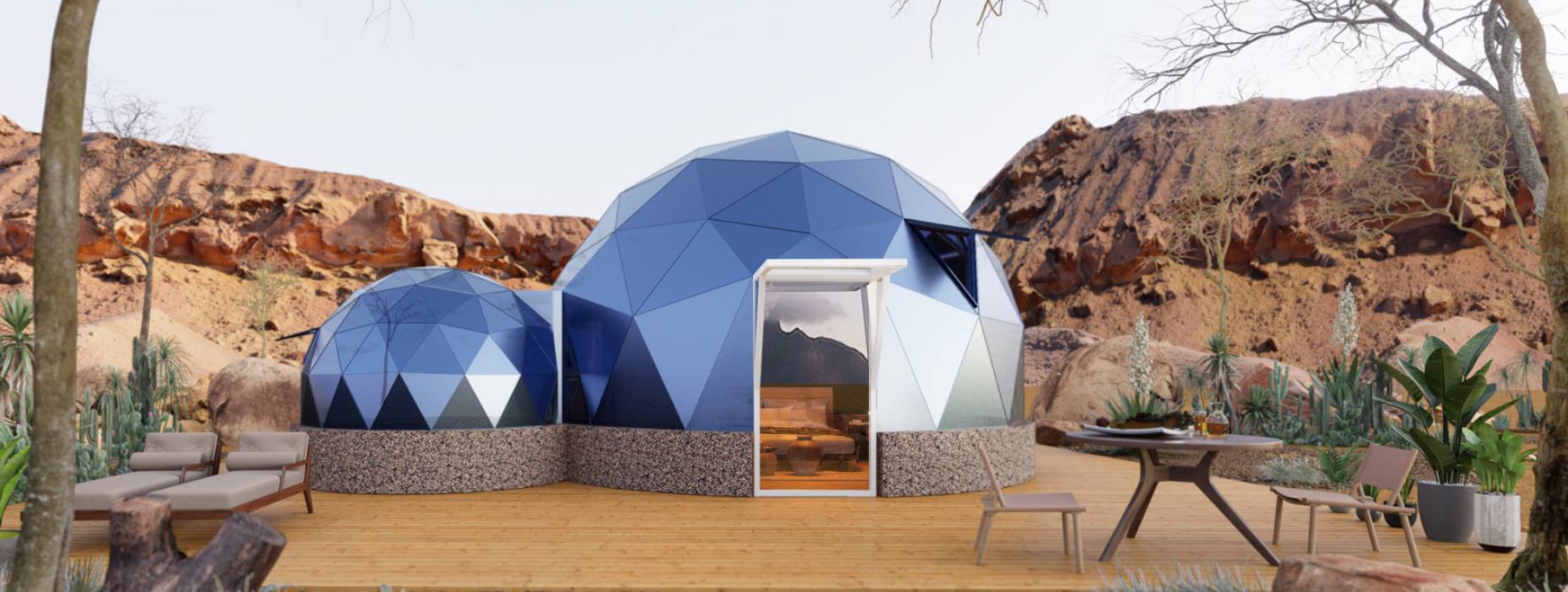 新昌县球形智能光伏玻璃星空房